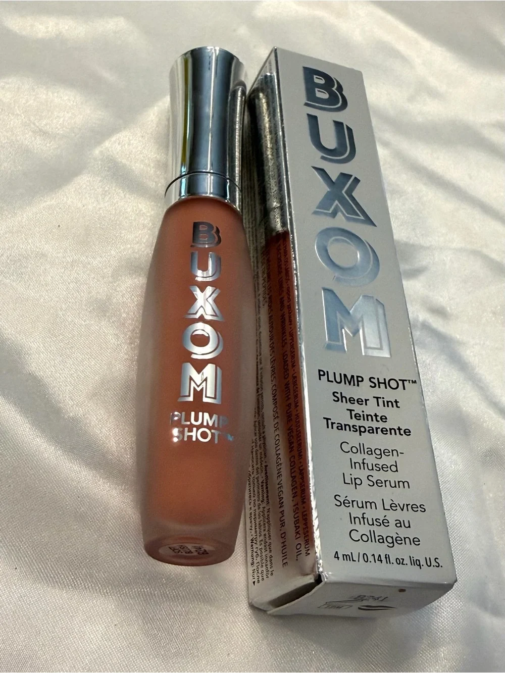 Buxom Plump Shot Sheer Tint Collagen-Infused Lip Serum Gloss SOFT BLUSH New